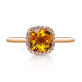 Anillo  BERRY - Oro 18k amarillo - citrino