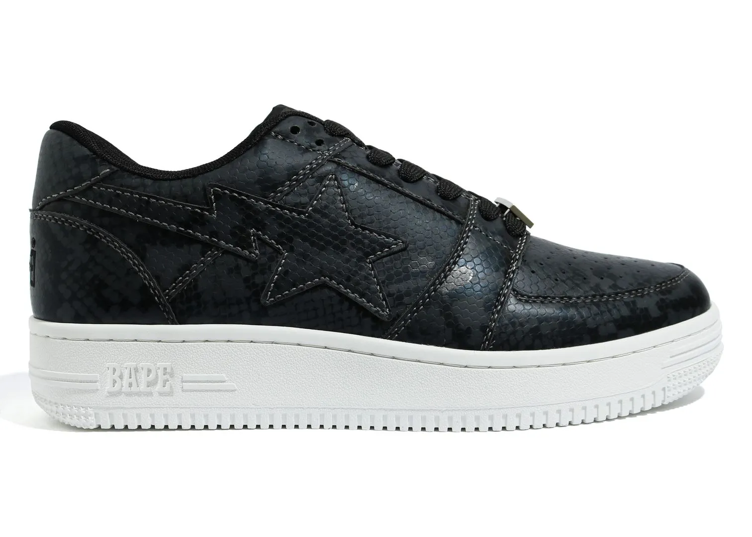 BAPE Bape Sta Low 2020 "Snakeskin Black"