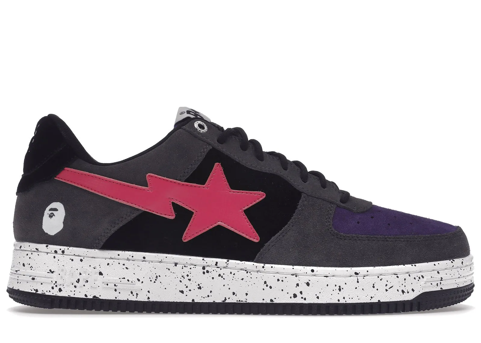 BAPE Bape Sta "Black Grey Pink Suede"