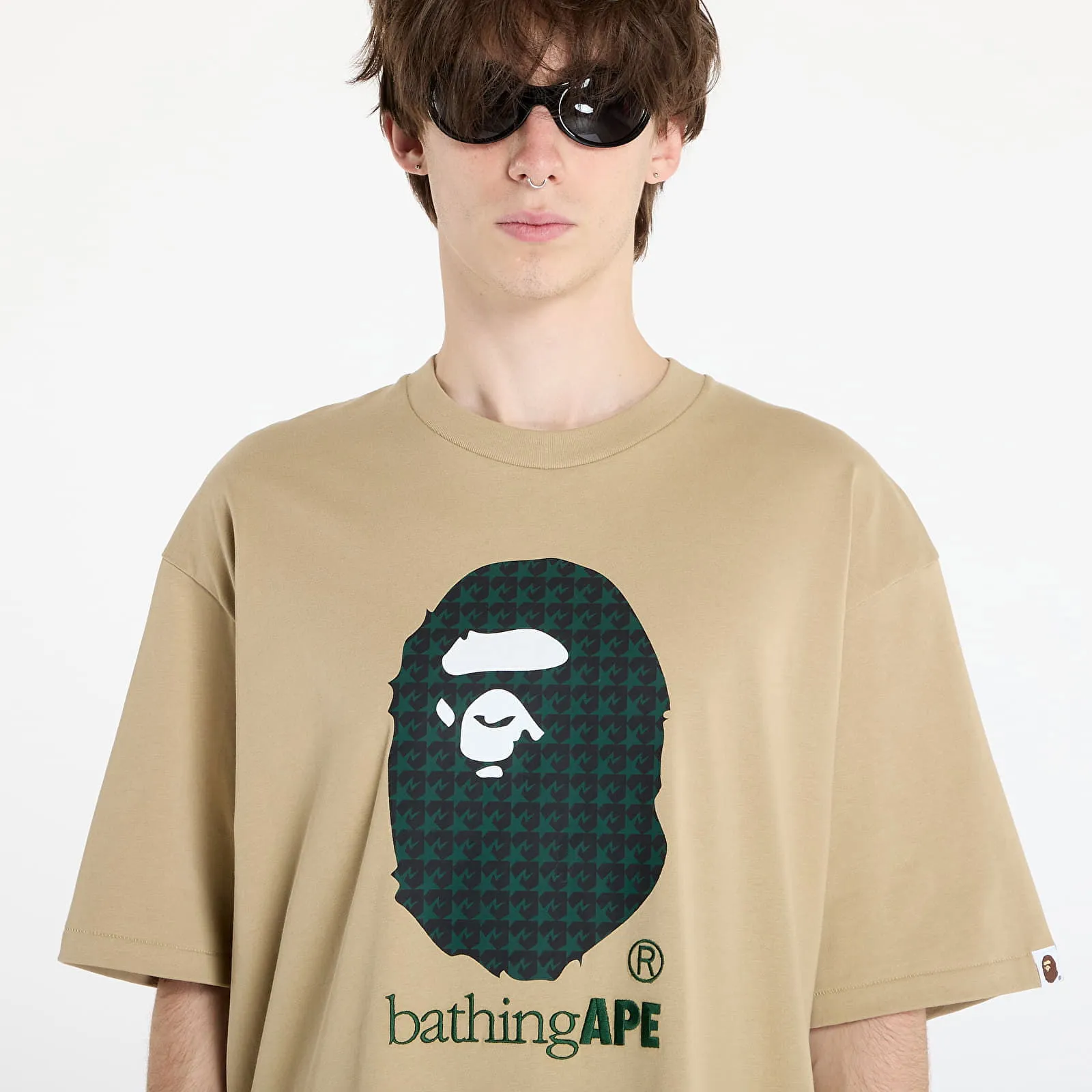 BAPE Sta Houndstooth By Bathing Ape Relaxed Fit Tee