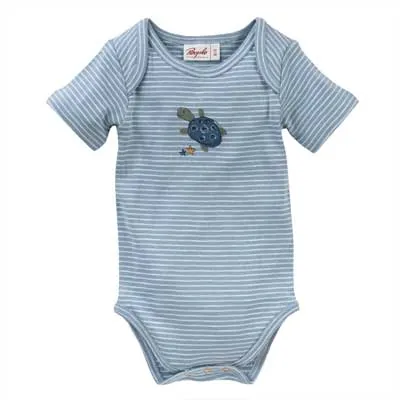 Body algodón orgánico bebe, m. corta, Tortuga