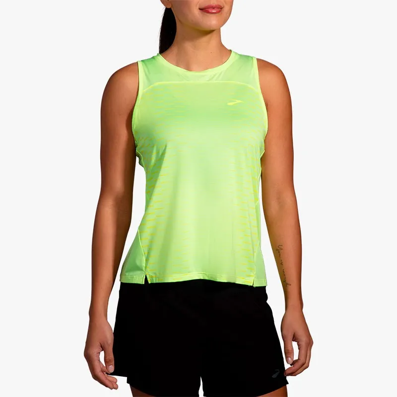 CAMISETA BROOKS SPRINT FREE TANK W LIME
