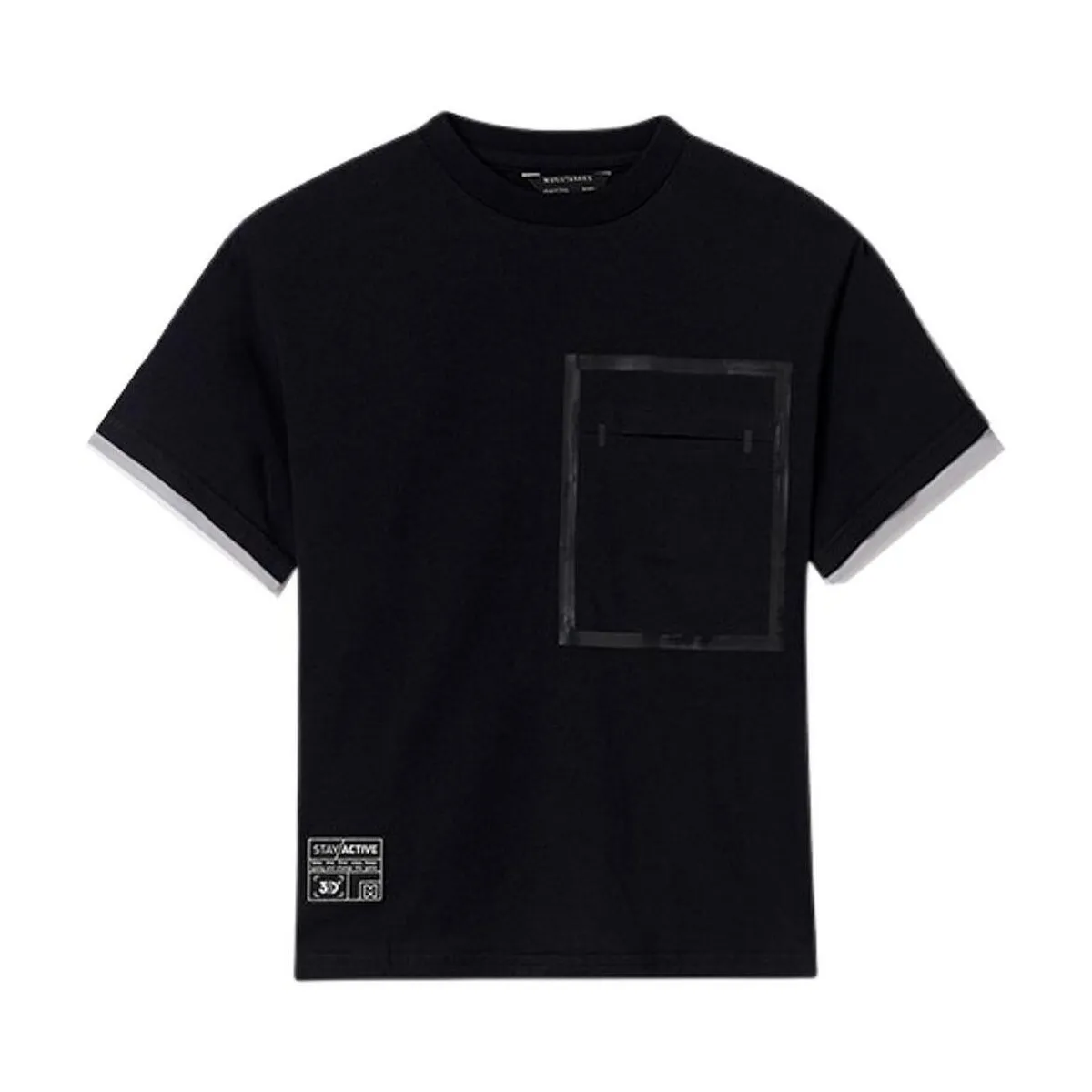 Camiseta contrastes manga
