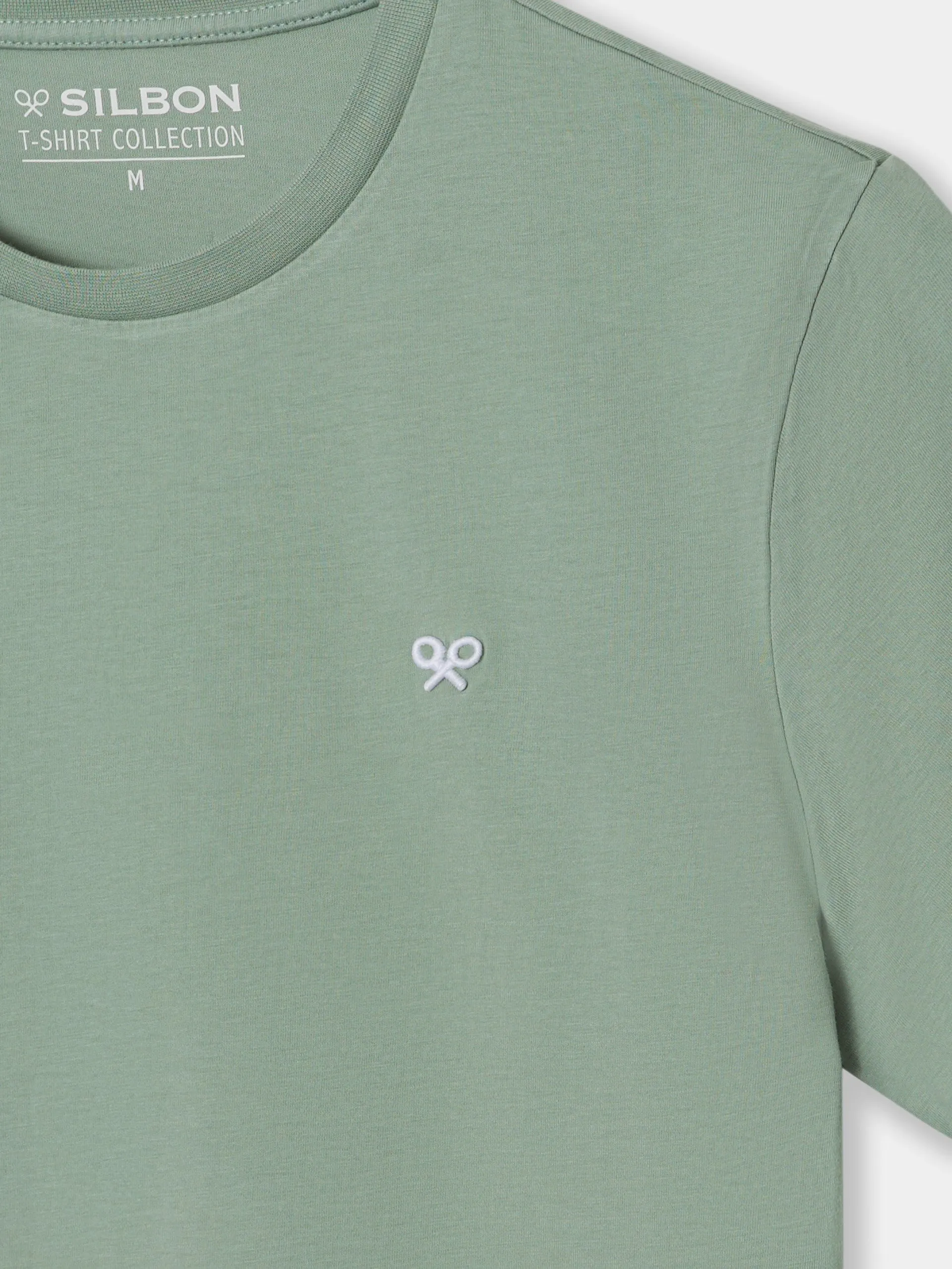 Camiseta raqueta geometrica verde