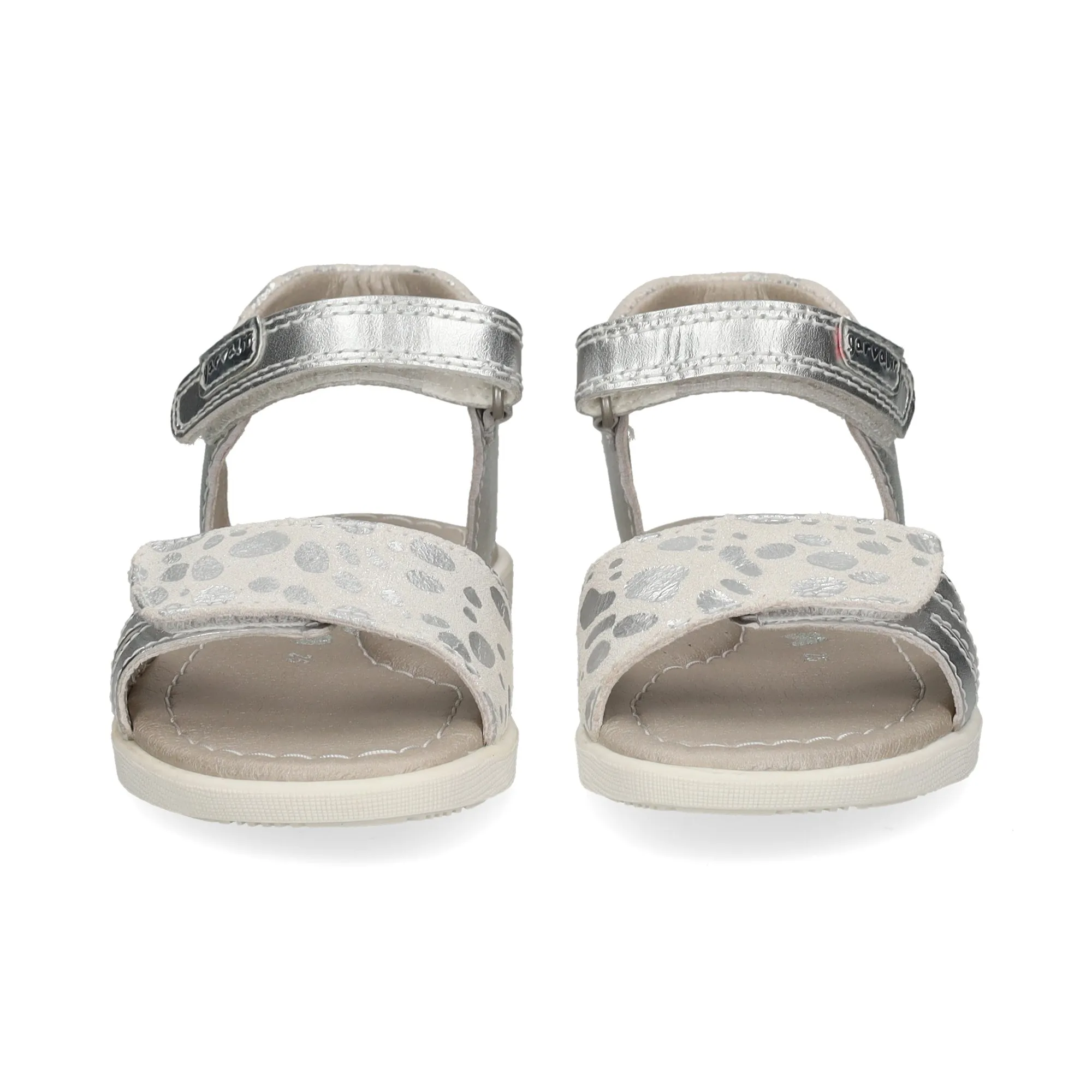 GARVALIN Sandalias, chanclas y albarcas de niña PLATA