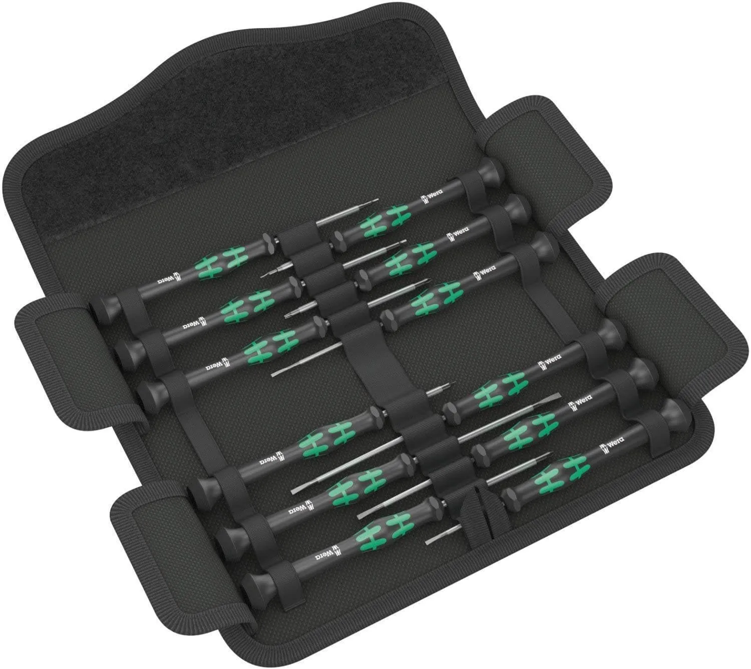 Juego 12 destornilladores electrónicos Kraftform Micro 12 Universal 1 Wera 073675