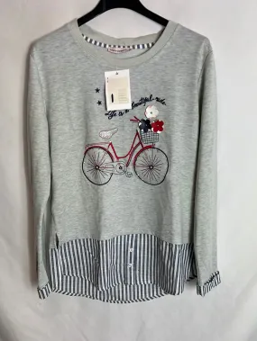 MIMADA'S. Sudadera gris bici T.m