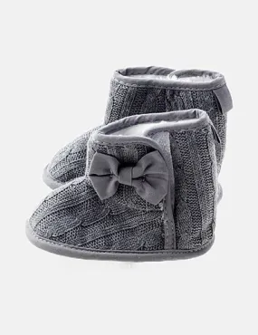 NoName Bota gris lazo