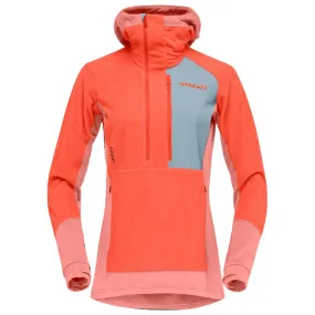Polar Norrona Lofoten Thermal Pro Hood W's Orange Alert Peach Amber