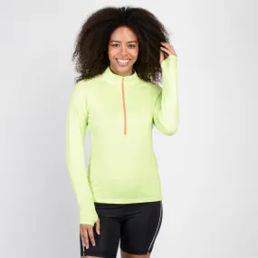 Polerón Entrenamiento Mujer Spyder Quarter Zip Andes Amarillo