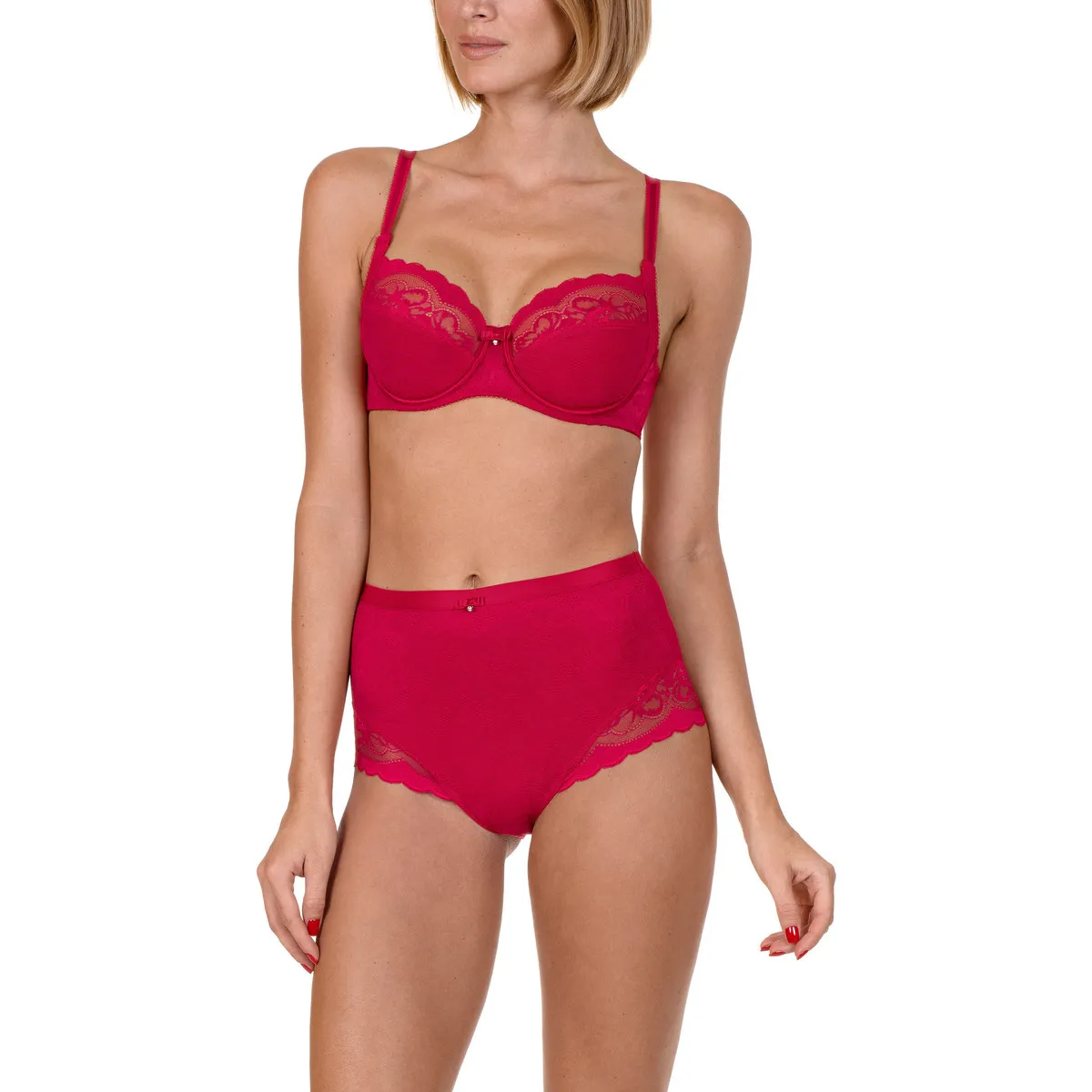 Sujetador con aros Evelyn  rojo - copas B a E