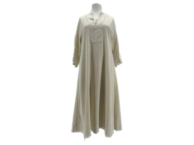 Totême TOTEME Vestidos T.International XS Seda Crudo 