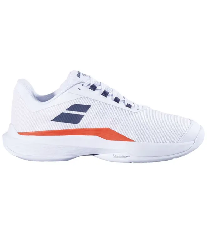 Zapatillas de Tenis Babolat Jet Tere 2 Ac Hombre Blanco/Rojo