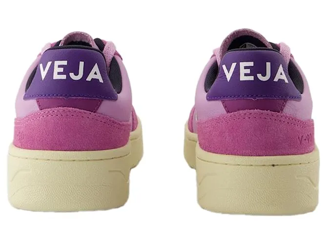 Zapatillas V-90 - Veja - Cuero - Rosa 