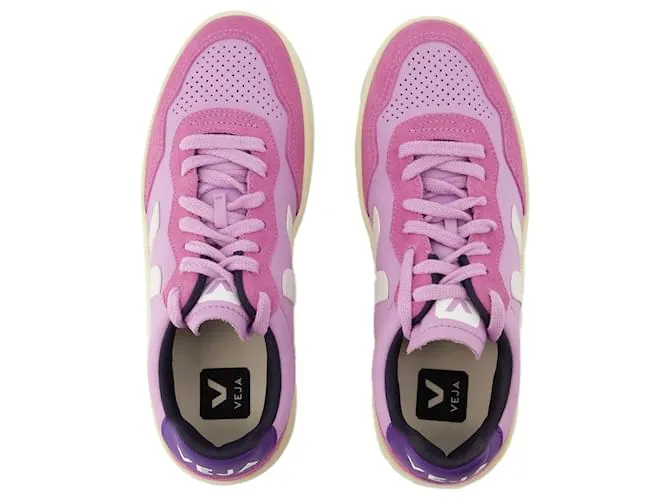 Zapatillas V-90 - Veja - Cuero - Rosa 